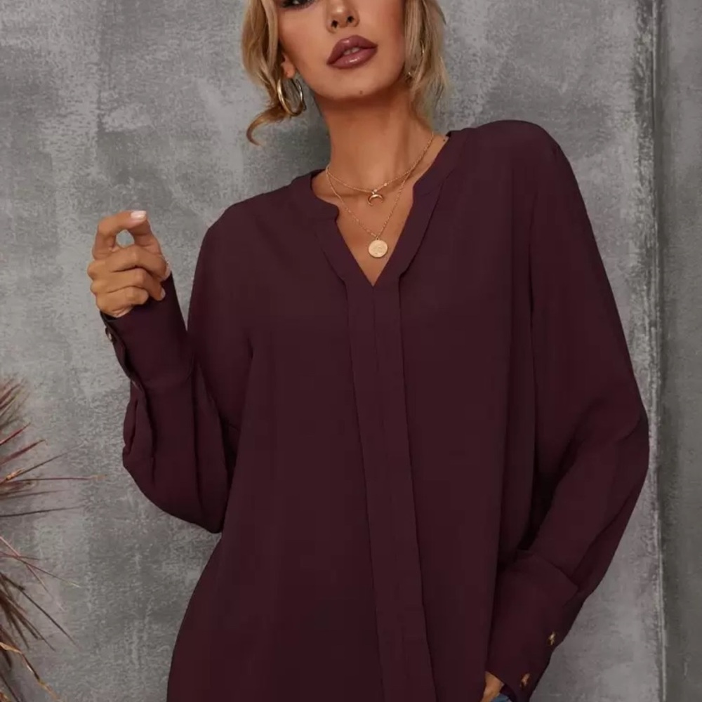 Elegant Plum Women's Top